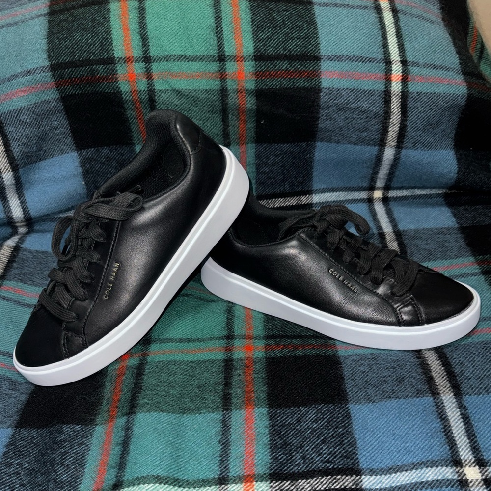 Women’s Cole Haan Crosscourt Daily Black and White Sneakers